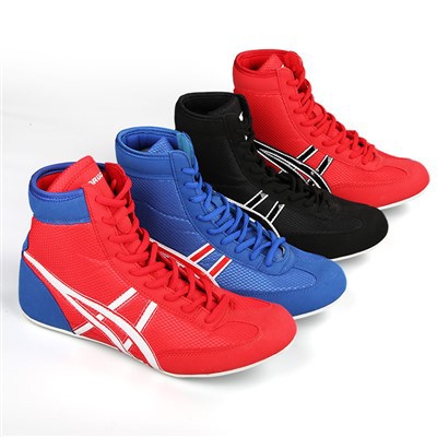 Giày đấu vật của Mesh Mesh Mesh Black